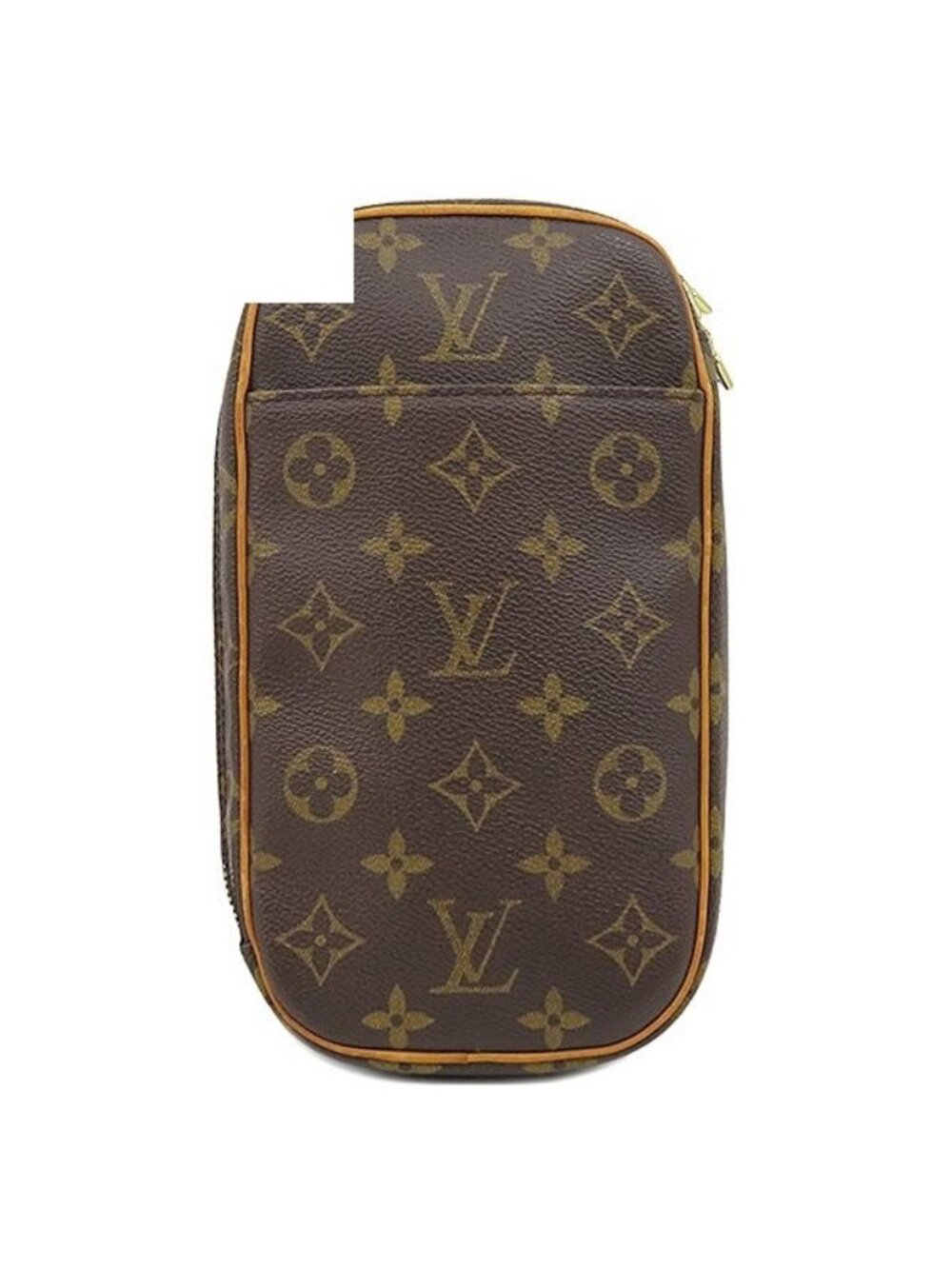 Louis Vuitton Belt Bag Pochette Gange Monogram Canvas Gold Brown
